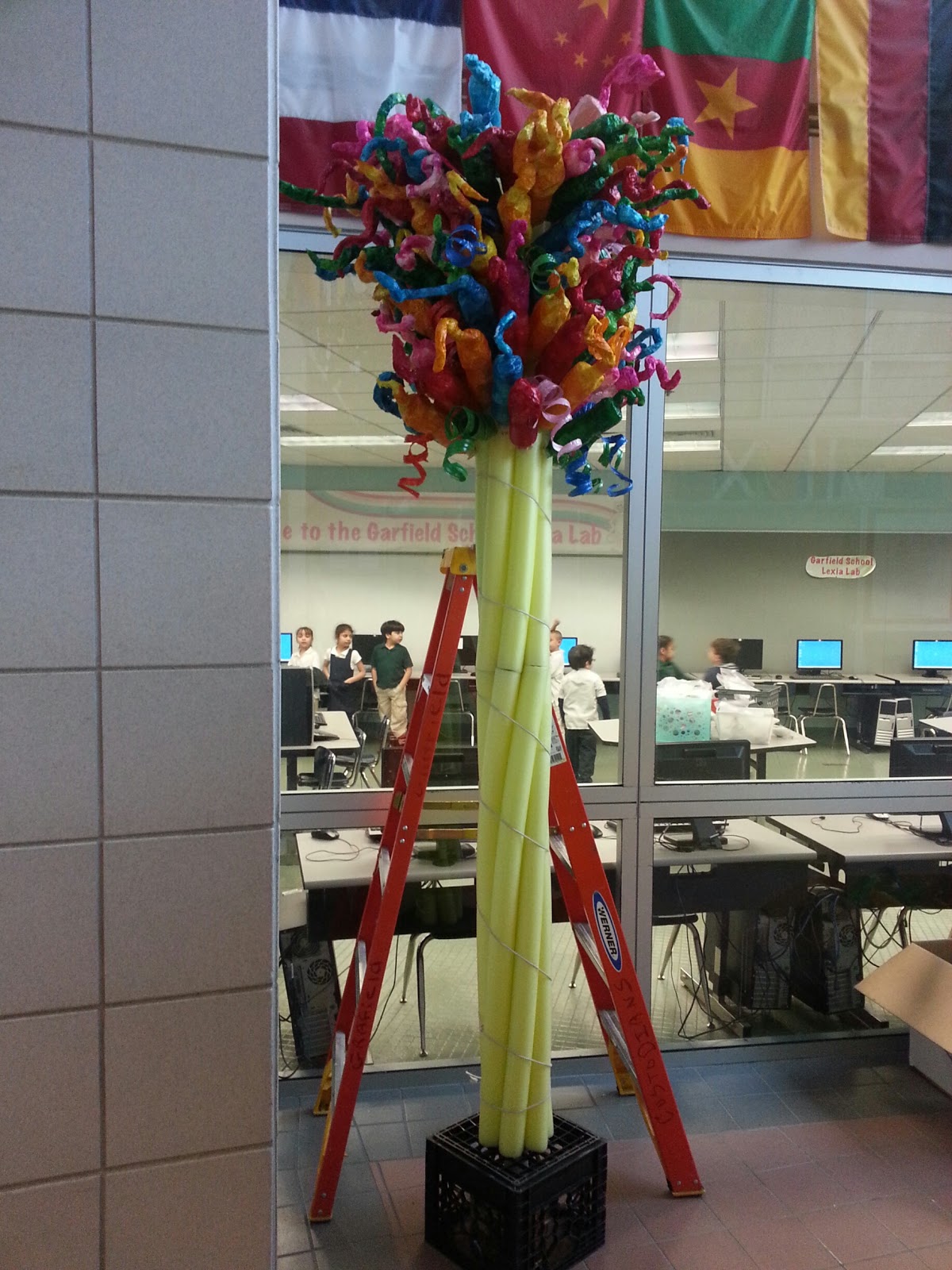 Mrs. O'Connell's Art Room: CHIHULY ART IN PROGRESS!!!