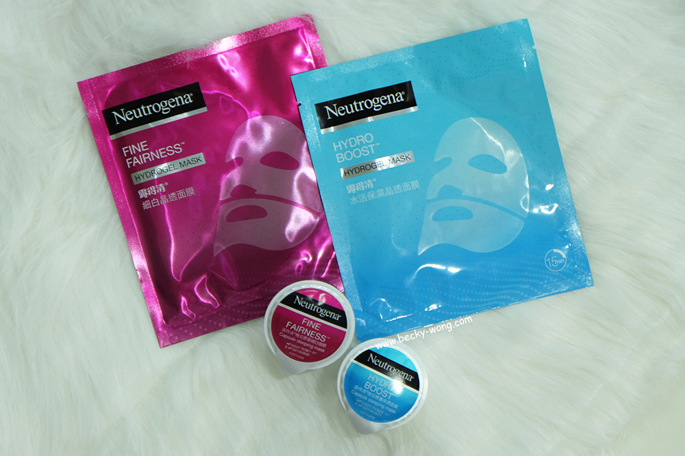 Neutrogena Hydrogel Mask & Capsule Sleeping Mask BeckyWong
