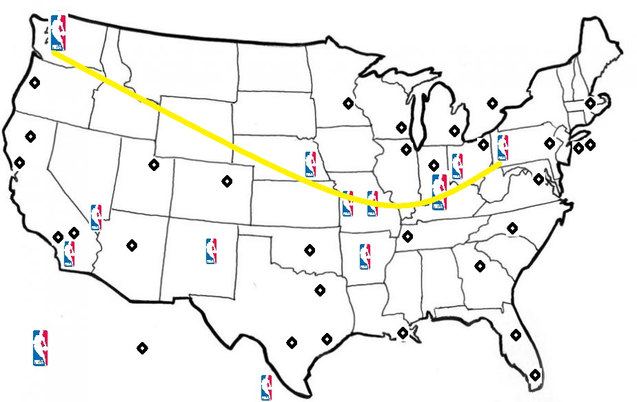 5 major league cities