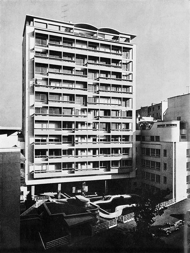 34 Rue Du Dr Blanche 75016 Paris Résidence de la Muette, Jean Ginsberg et Georges Massé.