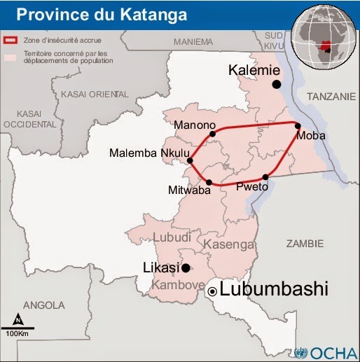 Le triangle de la mort dans le Katanga (Pweto, Mitwaba, Manono)