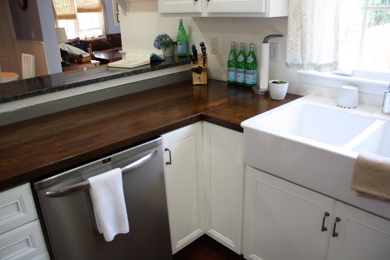 Stained Butcher Block Countertop For Kitchen Zdinfo Info For