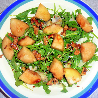 Pear Arugula Salad with Walnuts and Parmesan