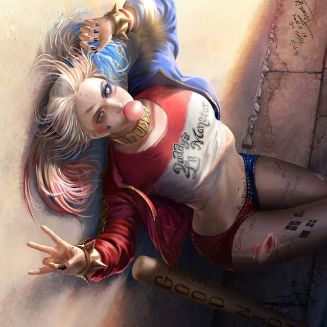 Naked suicide squad Harley Quinn