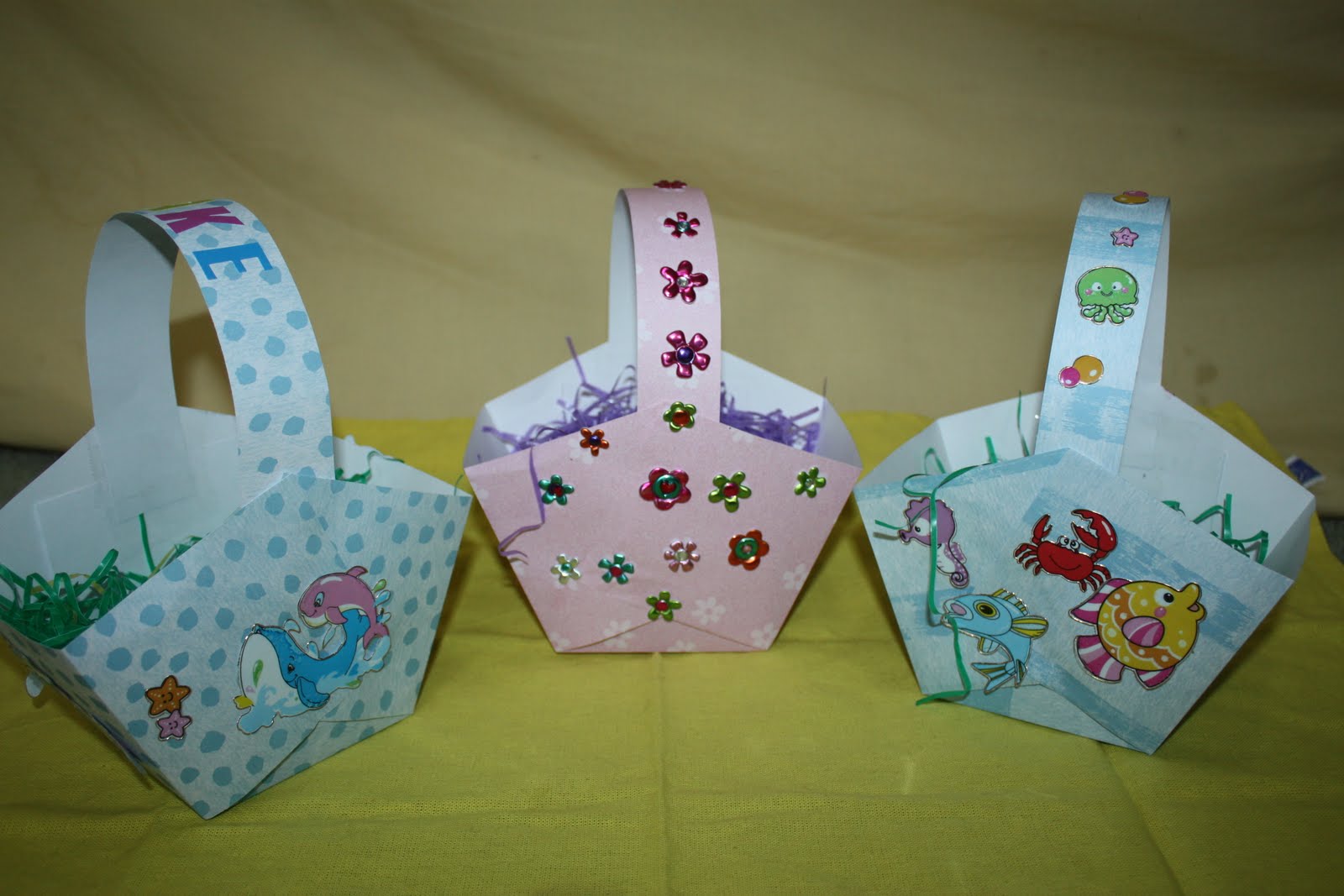 Kids Love Craft Easter Egg Baskets