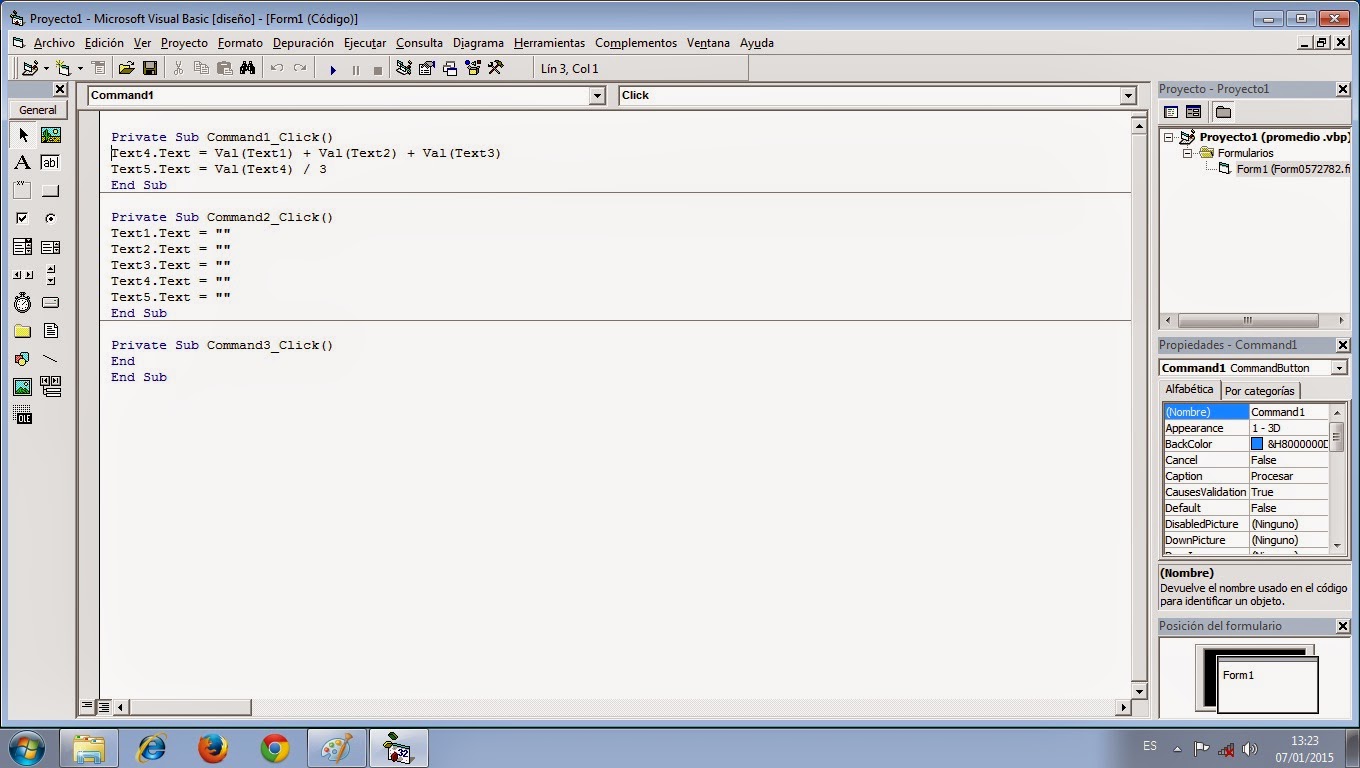Proyectos en Visual Basic