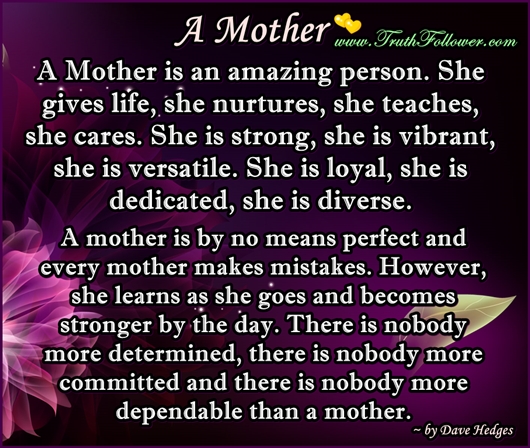Why Mother's are amazing.
