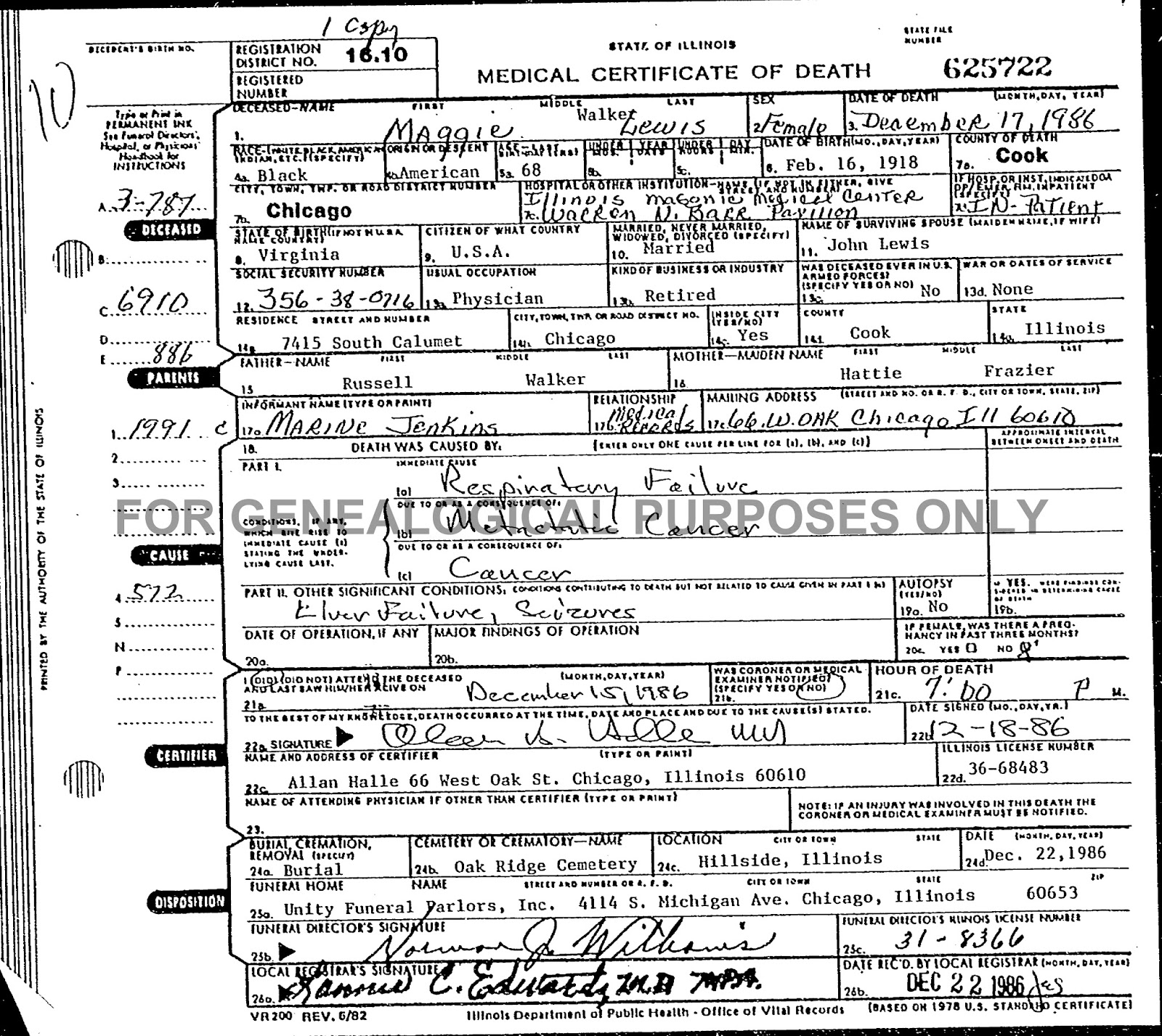 take on life Russell Eccles Talmage Walker 18901935 The