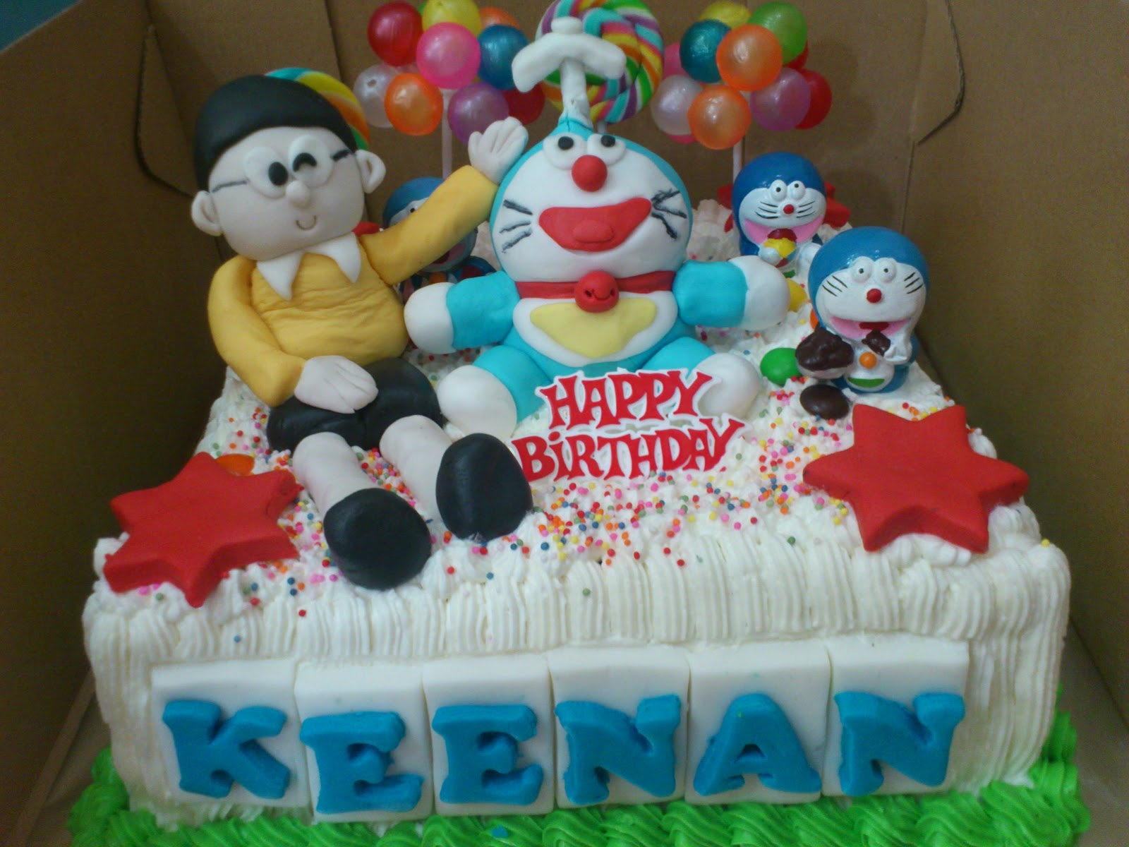 14 Kue Ulang Tahun Anak Tema Doraemon Lucu Lucu Banget