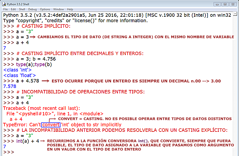 APRENDER A PROGRAMAR CON PYTHON: VARIABLES