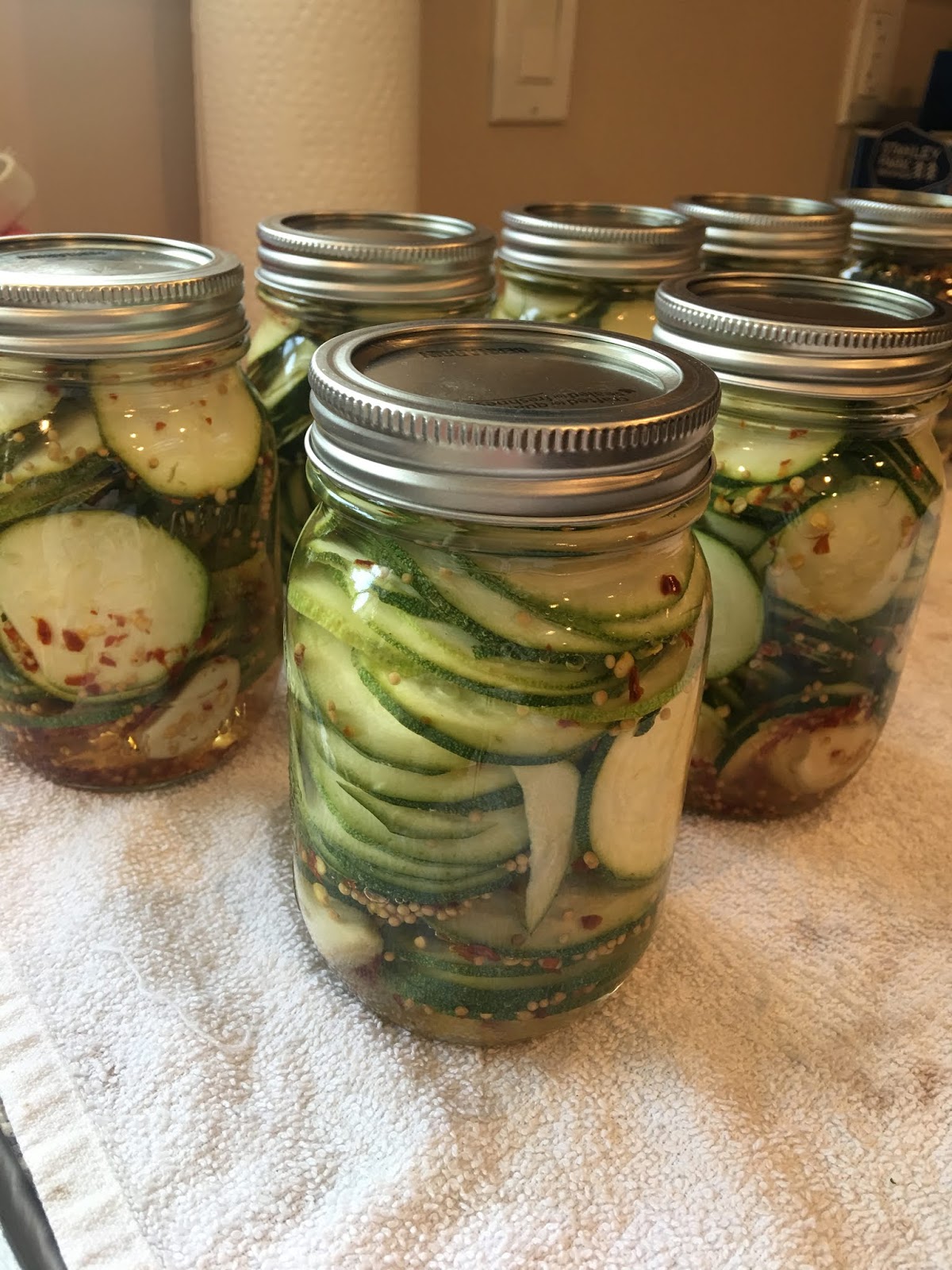 Jo and Sue Spicy Zucchini Pickles (Quick)