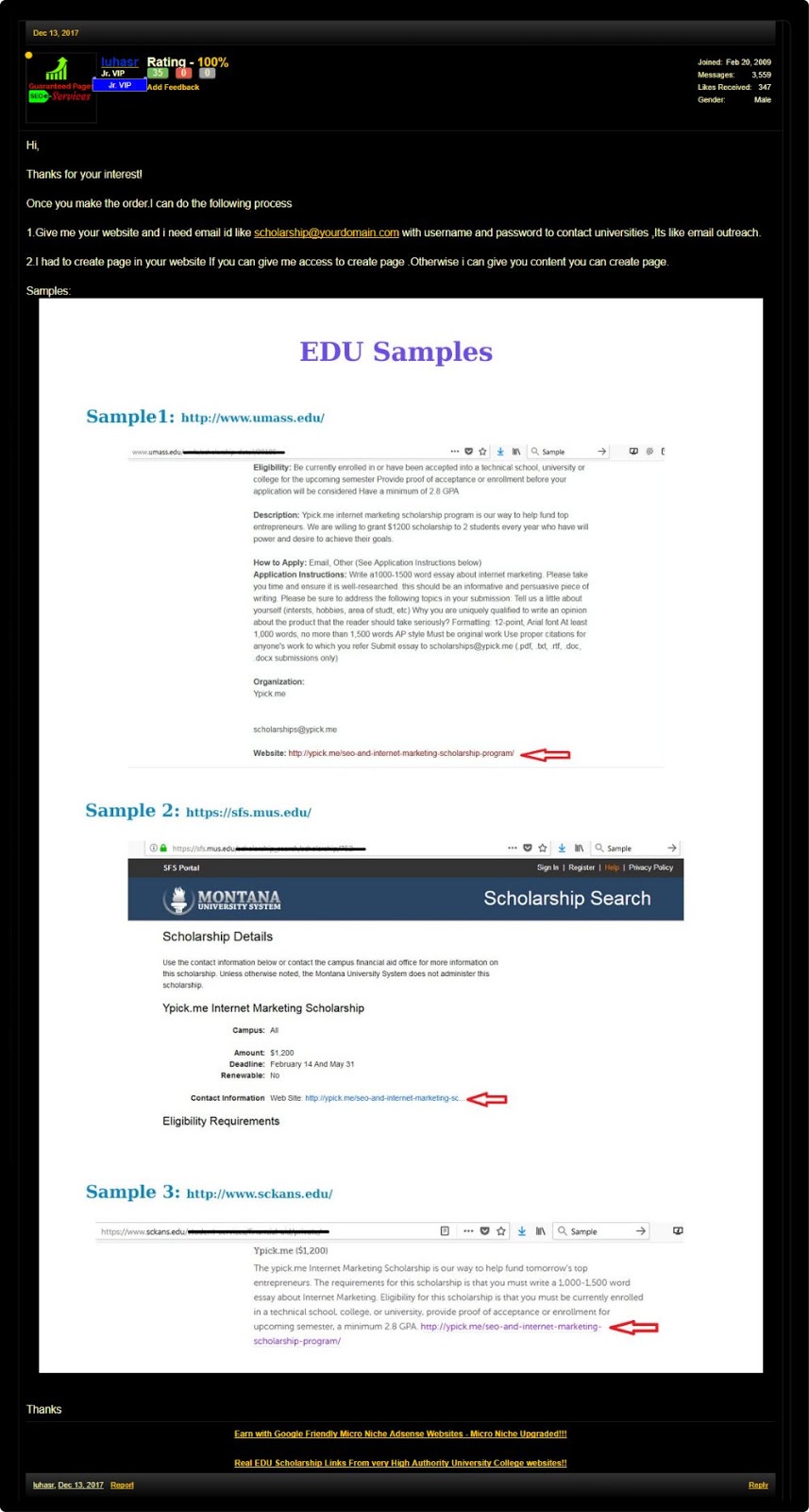 Bhw Scams New Fraudulent Service From Luhasr Thumbs Up From