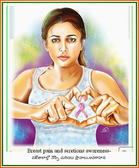 Breast pain and scretions awareness-వక్షోజాల నొప్పి మరియు స్రావముల అవగాహన