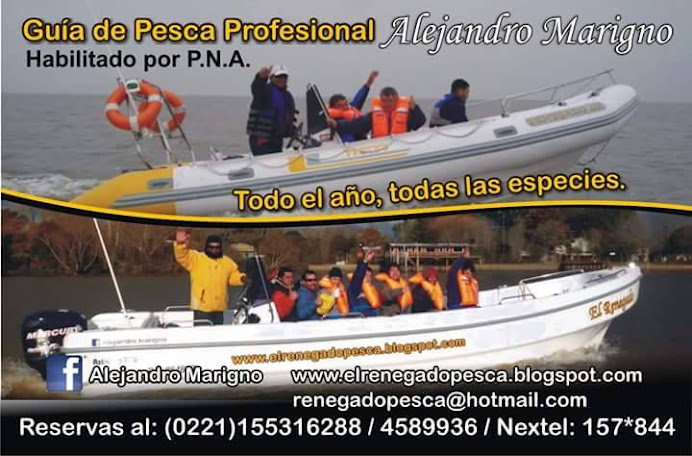 El Renegado Pesca en Berisso "Guia de Pesca Profesional"