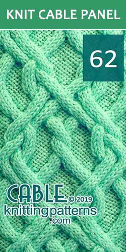 Knitted Cable Panel Pattern 62, its FREE. Advanced knitter and up.