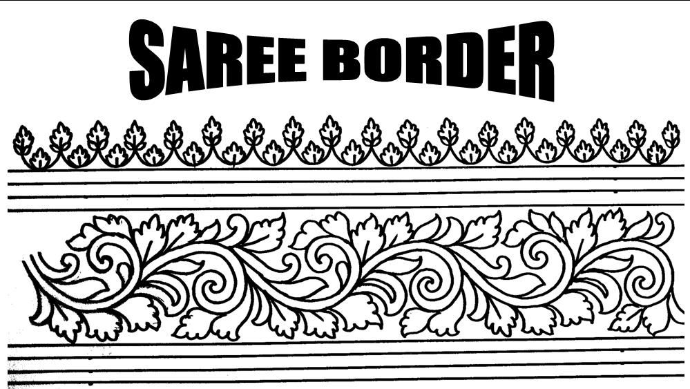 Draw saree border for embroidery designs Pencil sketch border designs for  hand embroider  Hand embroidery design patterns Border design Hand  embroidery designs