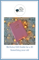 Birthday gift guide for a 30 something year old - leather goals journal
