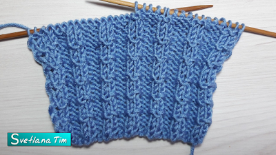 Мастер класс. Учимся вязать декоративную резинку из лицевых и изнаночных петель. светлана тим