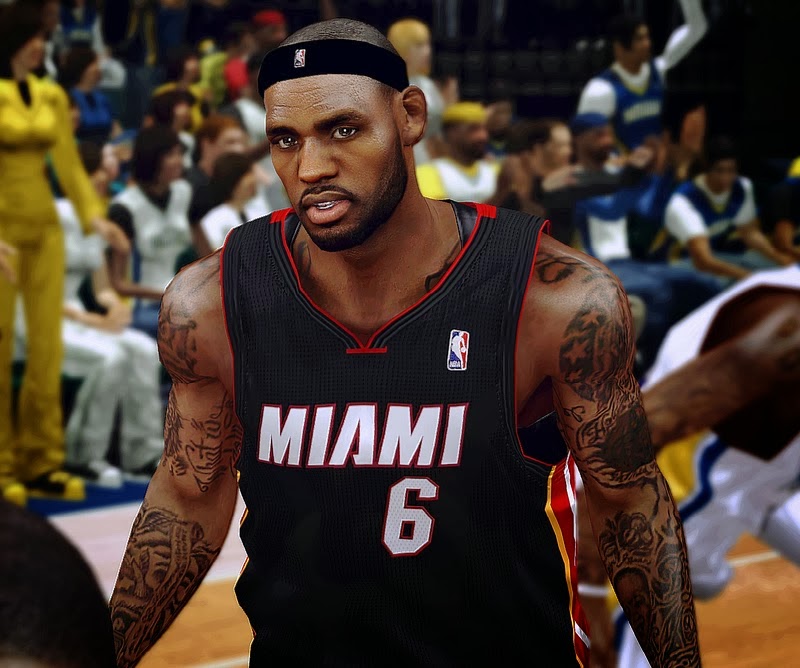 NBA 2k14 LeBron James Cyberface Patch
