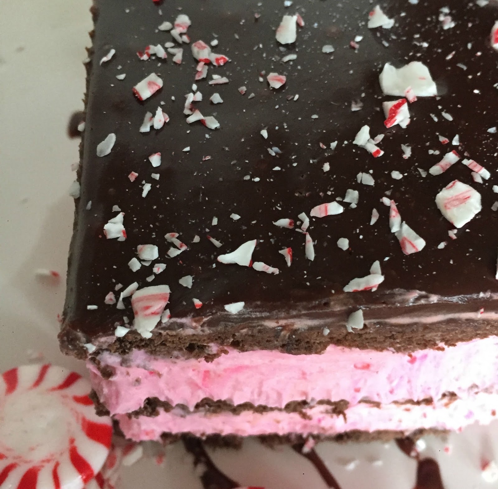 Peppermint Chocolate Eclair Cake Purple Chocolat Home