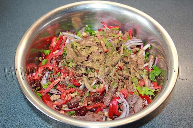 рецепт салата тбилиси с пошаговыми фото