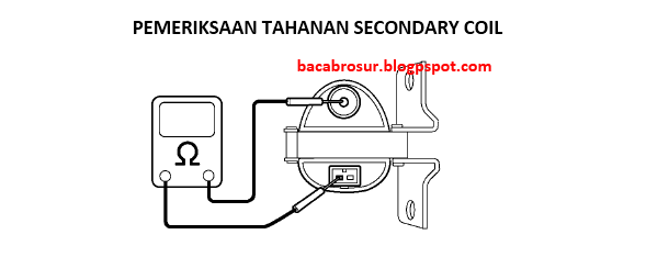 pemeriksaan tahanan secondary coil tipe single coil pack