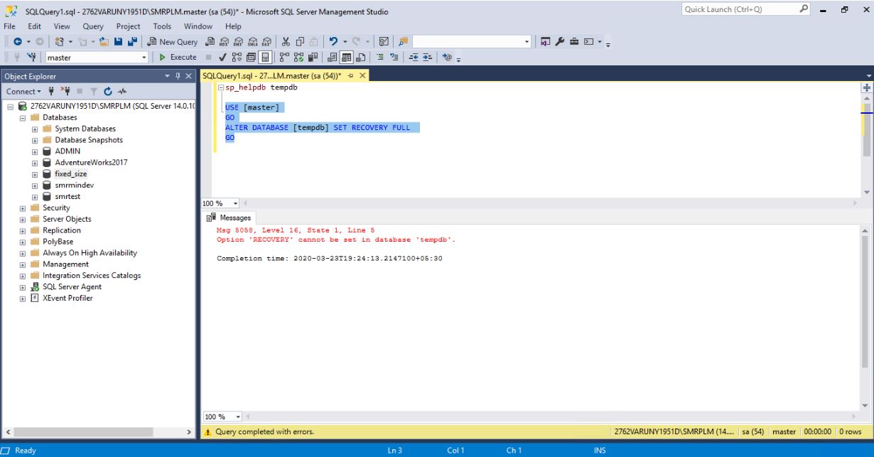 Oracle Database Commands and Practical Examples: MSSQL - Change tempdb ...