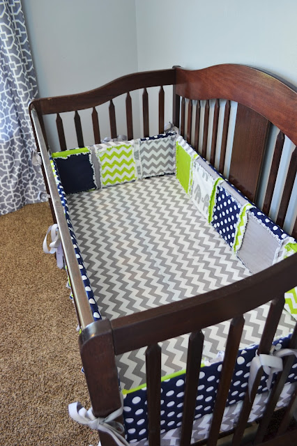 Elephant Personalized Crib Bedding for Baby Boy