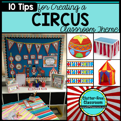 Circus Or Carnival Themed Classroom Clutter Free Classroom