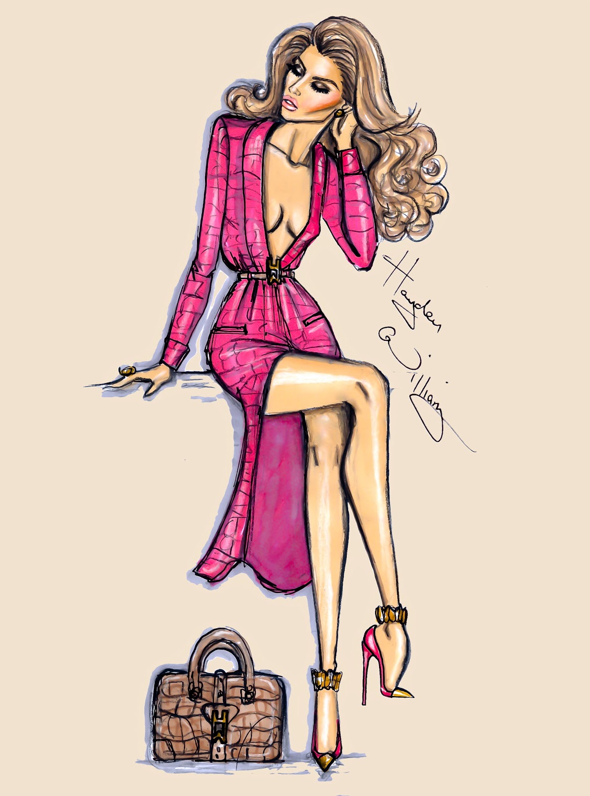 Hayden Williams Fashion Illustrations: ‘In Her Own Time’ by Hayden Williams