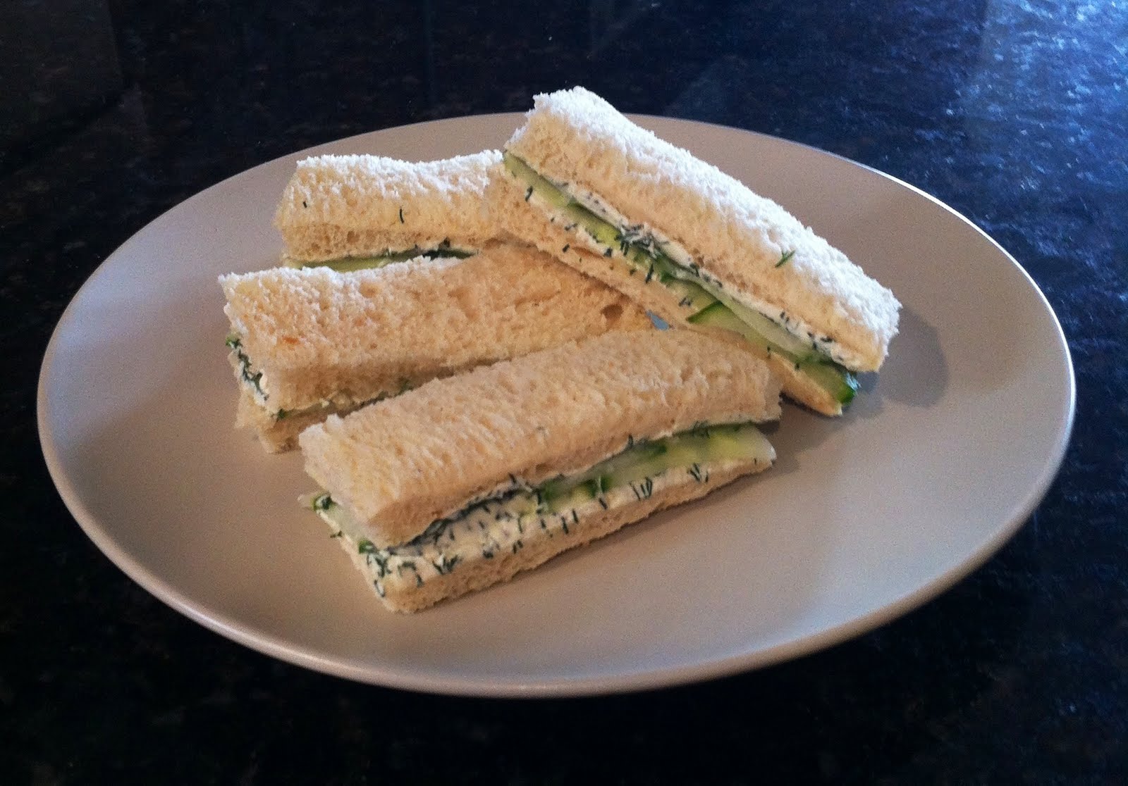 An Organized Life: Cream Cheese Cucumber Dill Sandwiches