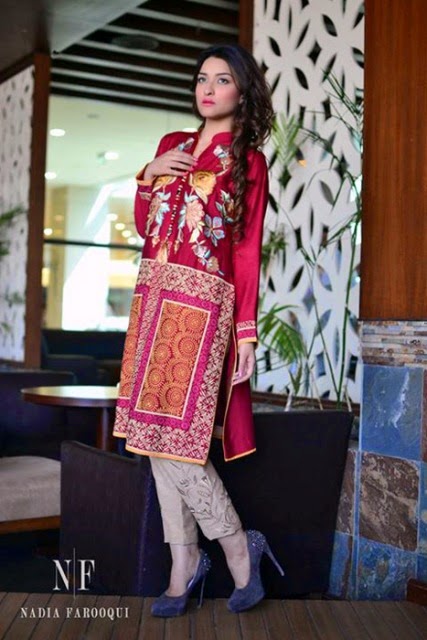 Nadia Farooqui Stylish Winter Fall Eid-ul-Azha Collection 2014-15