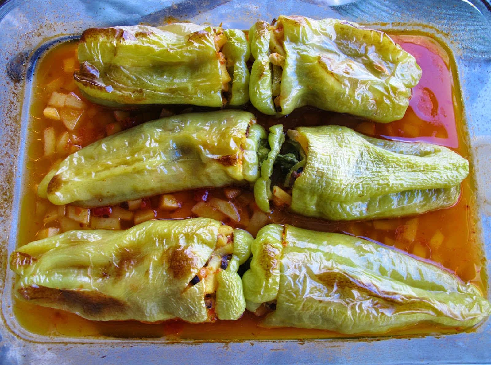 World Traveler Recipes: Vegetarian Stuffed Peppers