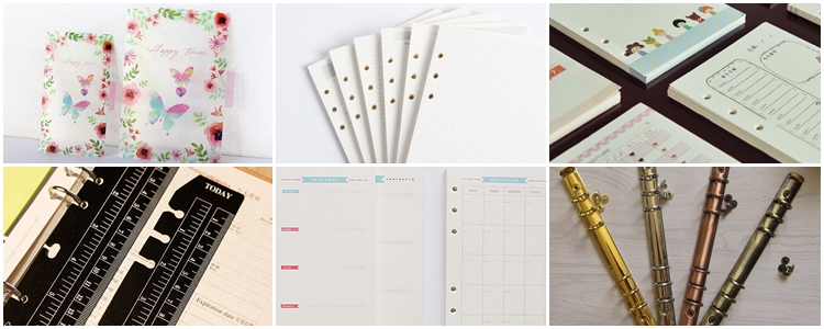 Aliexpress: przekładki i wkłady do plannerów i segregatorów Aliexpress: przekładki i wkłady do plannerów i segregatorów