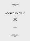 Archivo Colonial - Tomo/Volume II (1545 a 1571)