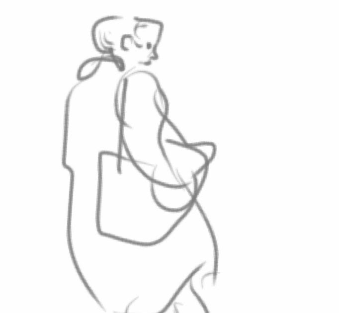 Gesture Drawings No Bag Snatcher In The World Can Snatch My Bag