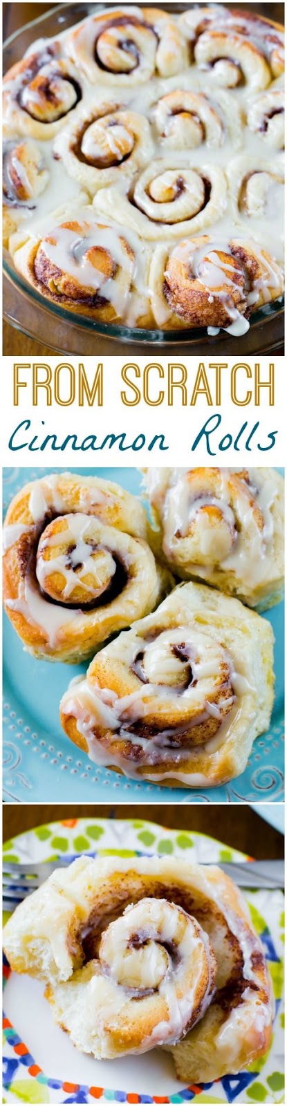These Homemade Cinnamon Rolls are so simple! They're completely from scratch and will become your new favorite. | sallysbakingaddiction.com 
