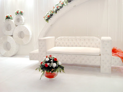 Wedding Decor at Crowne Plaza Kuwait Pearl White and Red