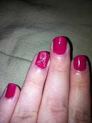 cancer ribbon awareness nail breast nailed came come way