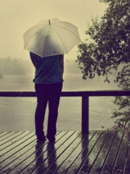 alone boy in rain images photo