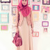 Warna Jilbab Pink Peach