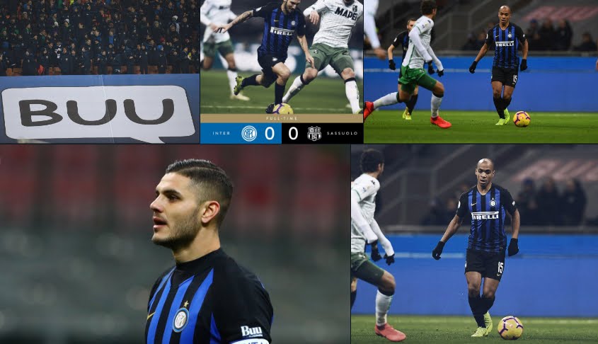 Inter Sassuolo, risultato finale senza gol a San Siro nella prima di Serie A del 2019.