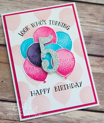 Look Whose Turning 5 - A Birthday Card Made With Stampin' Up! UK Supplies