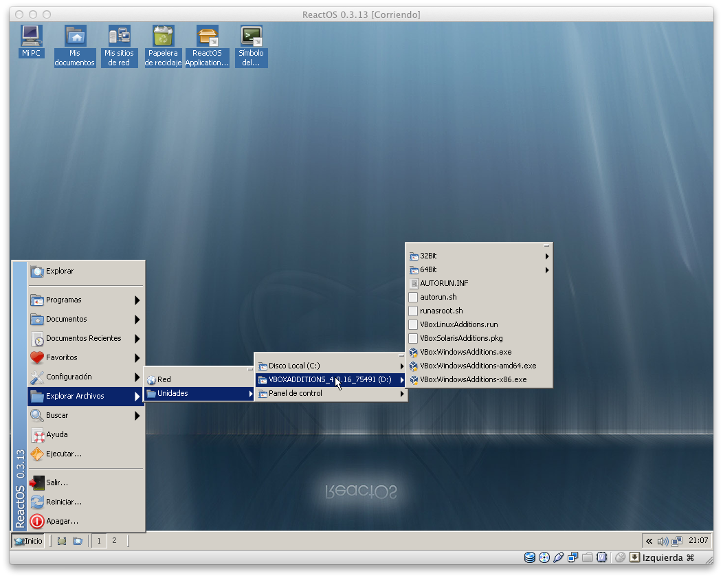 ReactOS Apps Instalando Drivers en ReactOS