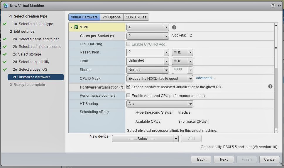 Hardware assisted virtualization