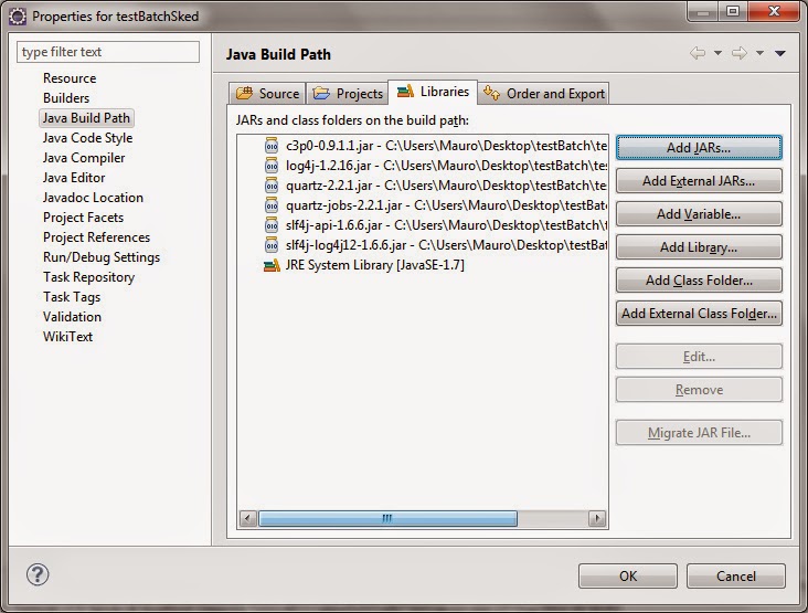 Esperienze di programmazione in Java Creare eseguibili schedulati con