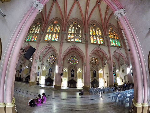 Our Lady of Lourdes Church Tiruchirappalli trichy inside view 