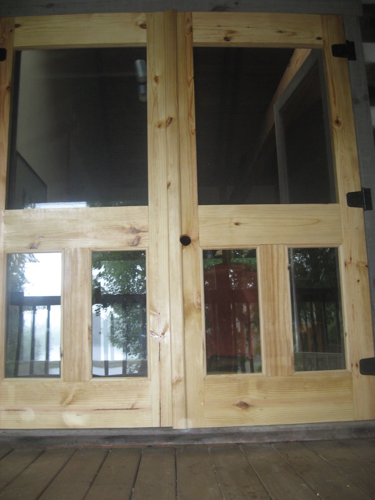 Dufour Woodworks Custom Screen Doors with Plexiglass Panels