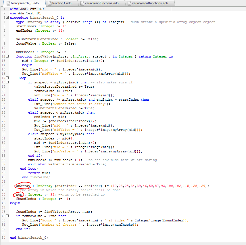 Progress of Learning ADA Programming: Methods/Functions and the Classic ...