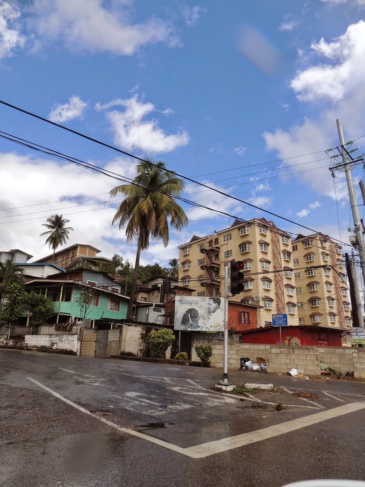 Urban housing in the capital of Trinidad